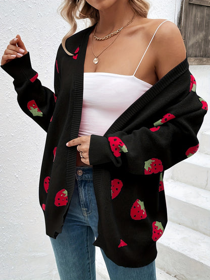 STRAWBERRY KNIT CARDIGAN