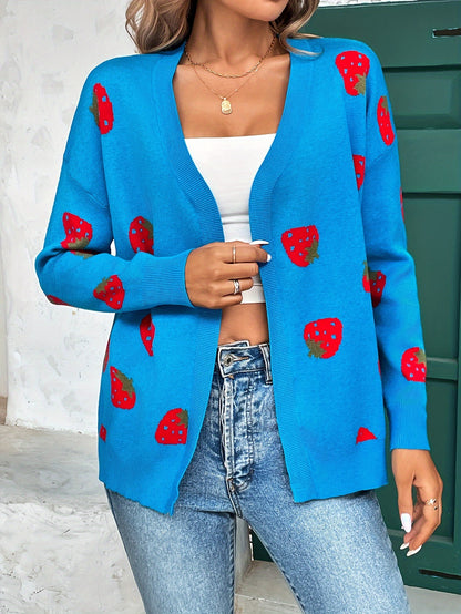 STRAWBERRY KNIT CARDIGAN