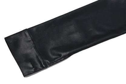 Y2K FAUX LEATHER JACKET