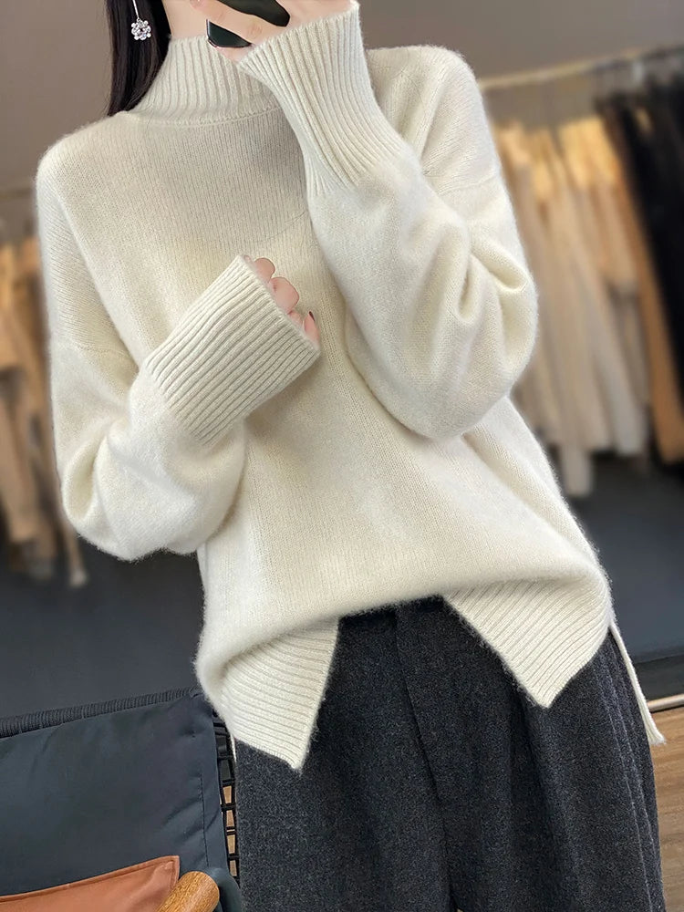 MERINO MOCK SWEATER