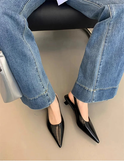 POINTED TOE MULES