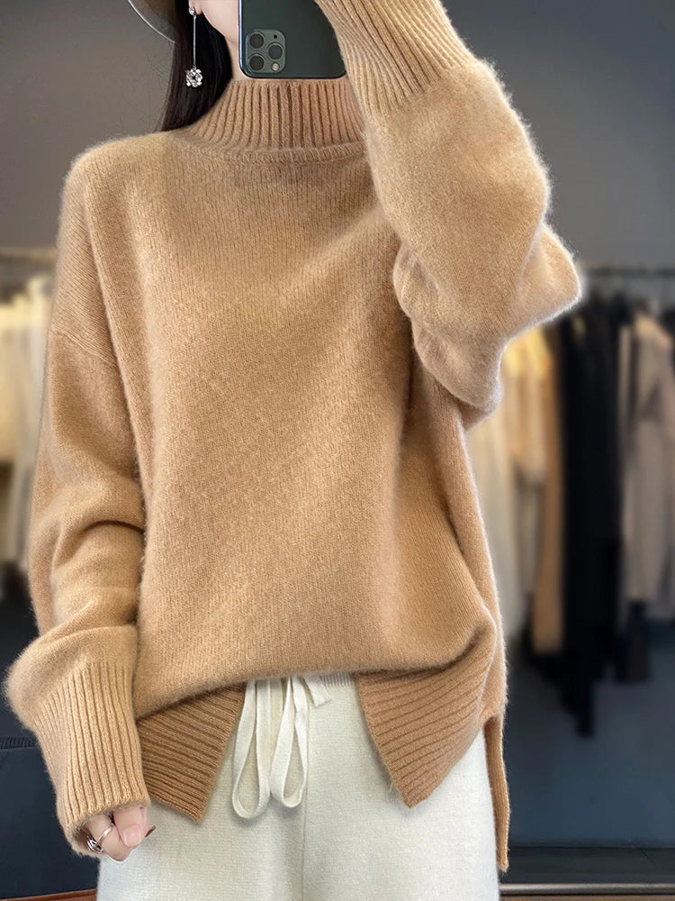 MERINO MOCK SWEATER