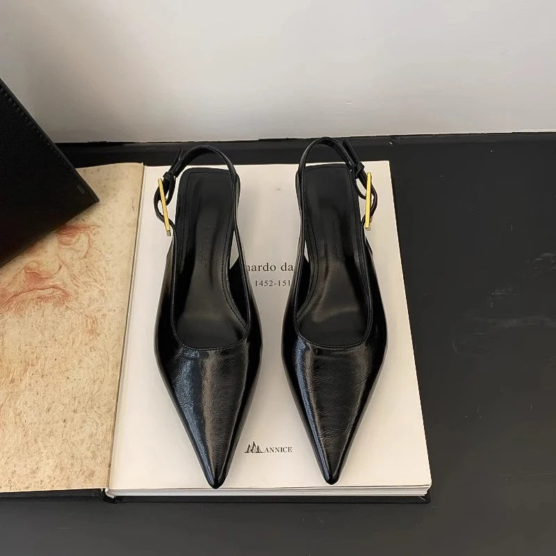 POINTED TOE MULES