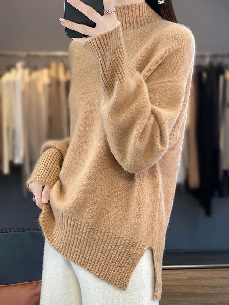MERINO MOCK SWEATER