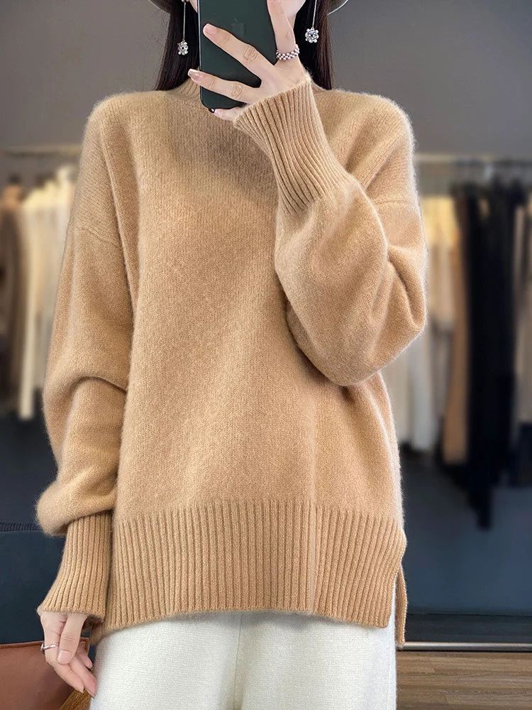 MERINO MOCK SWEATER
